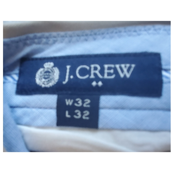 J crew chinos trousers beige flat front cotton size 32x32 - Picture 4 of 8